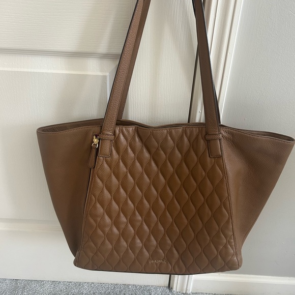 Leather Vera Bradley computer bag. - Picture 1 of 7